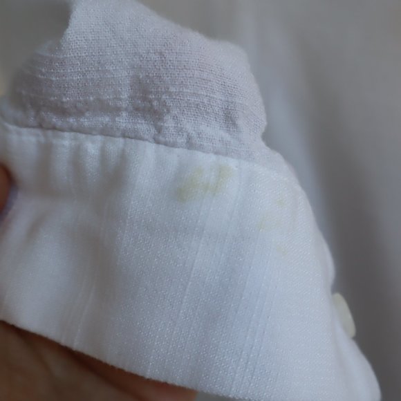 Tailored Linen Shirt - White, S - Picture 6 of 6